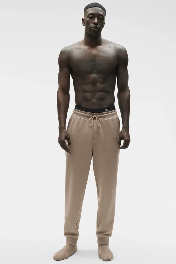 Pantalón jogger Waffle Lounge - Gravel
