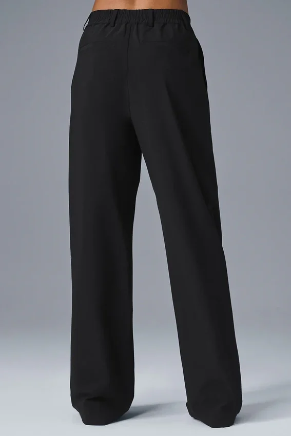 Pantalón Pursuit de cintura High-Waist (largo) - Negro
