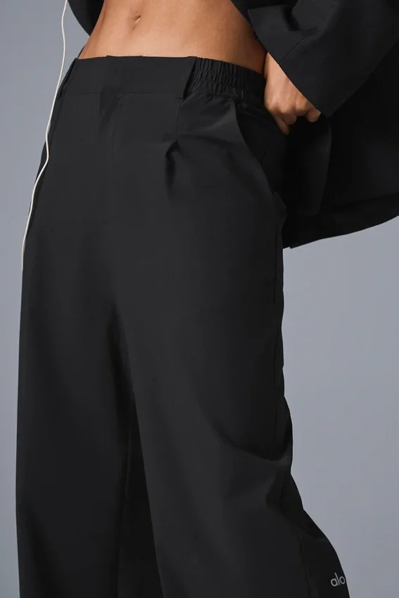 Pantalón Pursuit de cintura High-Waist (largo) - Negro