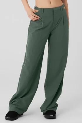 Pantalón Showdown de talle medio - Cactus oscuro
