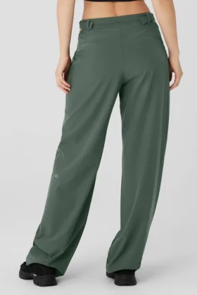 Pantalón Showdown de talle medio – Cactus oscuro