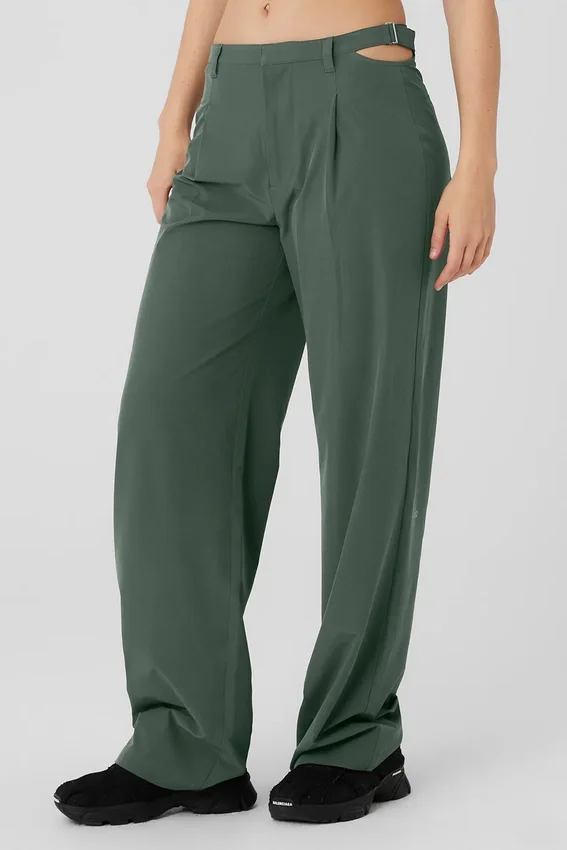 Pantalón Showdown de talle medio - Cactus oscuro