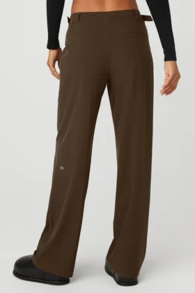 Pantalón Showdown de talle medio – Espresso