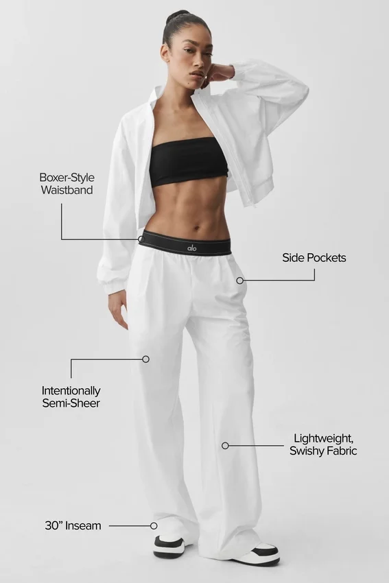 Pantalón Suit Up (largo) - Blanco/Negro