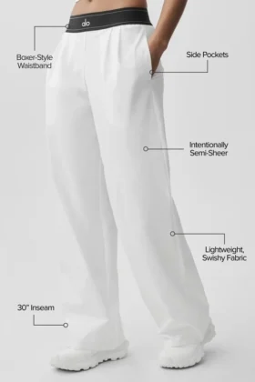Pantalón Suit Up (Regular) – Blanco/Negro