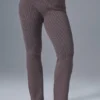 Pantalones acampanados High-Waist de punto vaquero - Raisinette/Negro