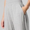 Pantalones acampanados semitransparentes para estar en casa — Gris jaspeado deportivo