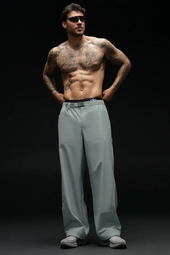 Pantalones Alpha Shell - Gris Lunar