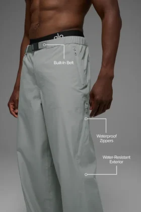 Pantalones Alpha Shell – Gris Lunar