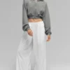 Pantalones Breezy de pierna ancha (regular) - Blanco