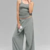 Pantalones Breezy de pierna ancha (regular) - Gris lunar