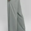 Pantalones Breezy de pierna ancha (regular) - Gris lunar