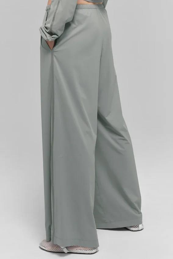 Pantalones Breezy de pierna ancha (regular) - Gris lunar