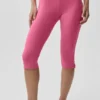 Pantalones capri Alo Softsculpt Shoreline - Rosa Paraíso