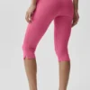 Pantalones capri Alo Softsculpt Shoreline - Rosa Paraíso