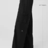 Pantalones cargo de pierna ancha (largos) - Negro