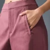 Pantalones cargo de pierna ancha Show Off (corte regular) - Burgundy Truffle