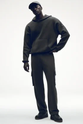 Pantalones cargo Double Take - Antracita