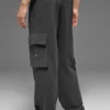 Pantalones cargo Double Take - Antracita