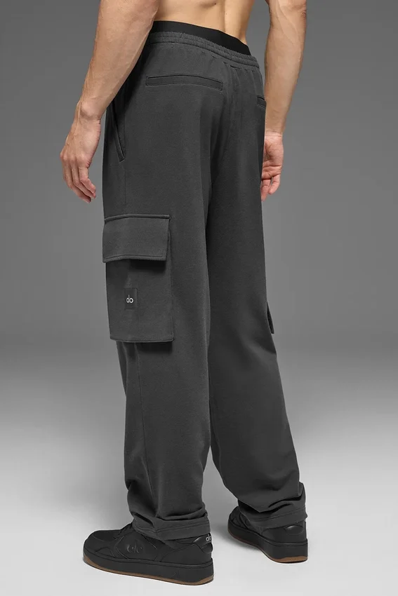 Pantalones cargo Double Take - Antracita