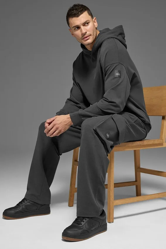 Pantalones cargo Double Take - Antracita