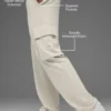 Pantalones cargo Double Take - Hueso