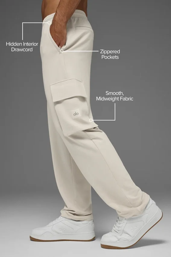 Pantalones cargo Double Take - Hueso