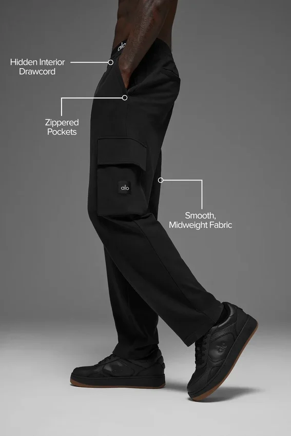 Pantalones cargo Double Take - Negro