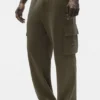 Pantalones cargo Double Take - Olivo