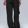 Pantalones cargo Megastar de talle bajo — Negro