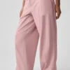 Pantalones cargo Megastar de talle bajo - Rosa vintage