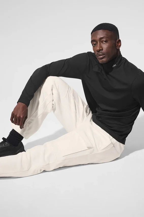 Pantalones cargo Ridge de forro polar - Marfil