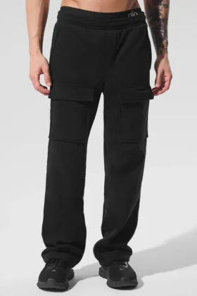 Pantalones cargo Ridge de polar — Negro