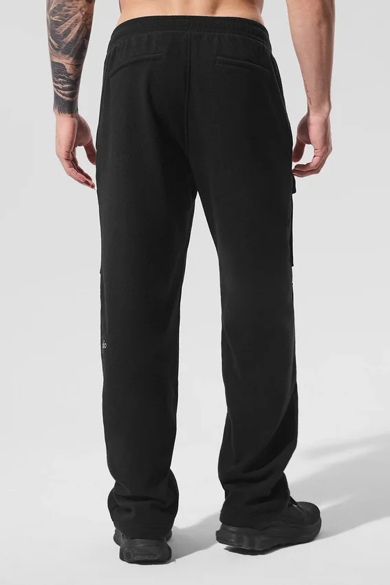 Pantalones cargo Ridge de polar — Negro