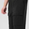 Pantalones cargo Ridge de polar — Negro