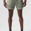 Pantalones cortos 2 en 1 «Game Time» de 5" con tejido ripstop – Limestone/Negro