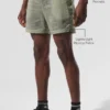 Pantalones cortos 2 en 1 «Game Time» de 5" con tejido ripstop – Limestone/Negro