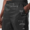 Pantalones cortos 2 en 1 «Game Time» de tela ripstop de 5" - Negro/Negro