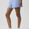 Pantalones cortos a rayas finas Daylight — Azul Provenza claro/Blanco