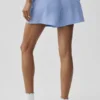 Pantalones cortos a rayas finas Daylight — Azul Provenza claro/Blanco