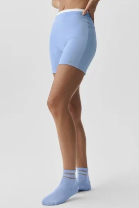 Pantalones cortos Airbrush Double Up de 5" — Azul Provenza claro/Blanco