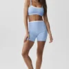 Pantalones cortos Airbrush Double Up de 5" — Azul Provenza claro/Blanco