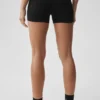 Pantalones cortos Alosoft Affection de 3" – Negro