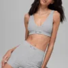 Pantalones cortos Alosoft Sincere Micro - Gris jaspeado deportivo