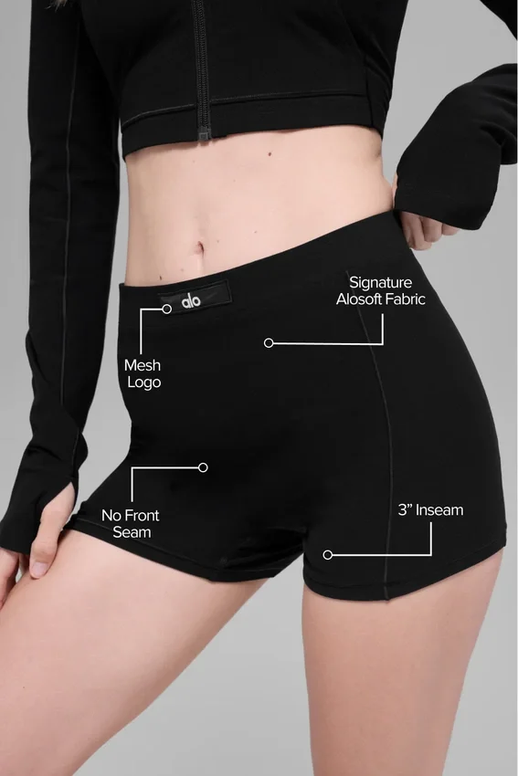 Pantalones cortos Alosoft Sincere Micro — Negro
