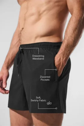 Pantalones cortos Circuit de 5″ – Negro