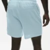 Pantalones cortos Coastal de jersey de lino de 7" - Azul mar