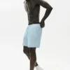 Pantalones cortos Coastal de jersey de lino de 7" - Azul mar
