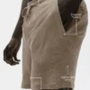 Pantalones cortos «Coastal» de jersey de lino de 7" - Gravel