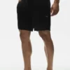 Pantalones cortos «Coastal» de jersey de lino de 7" - Negro